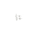 Marquise lab grown diamond studs in bezel setting, toi et moi style. 