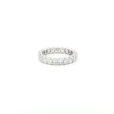 Oval Eternity Ring - Lab Grown Diamond  Ring - By Angi Showroom in Hong Kong TST - 14K White Gold