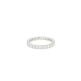  ⁠Round Eternity Ring - Lab Grown Diamond  Ring - By Angi Showroom in Hong Kong TST - 14K White Gold 