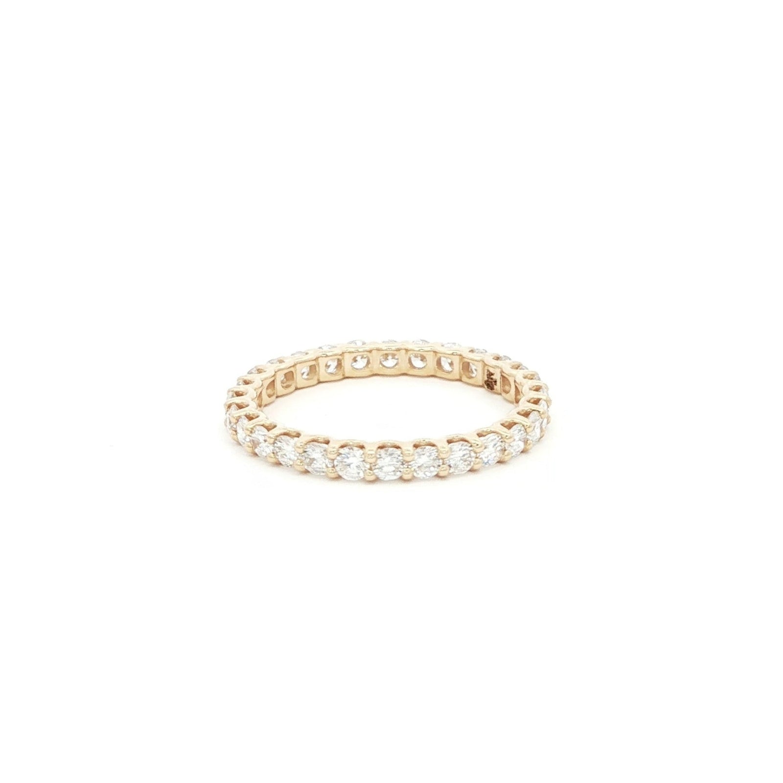  ⁠Round Eternity Ring - Lab Grown Diamond  Ring - By Angi Showroom in Hong Kong TST - 14K Yellow Gold 