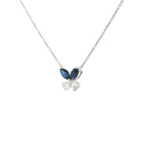 Duo Tone Butterfly Lab Grown Diamond Pendant Necklace by By Angi, lab-grown diamond jeweller in Tsim Sha Tsui Hong Kong | TST HK Fine Jewellery	By Angi 尖沙咀人造鑽石珠寶 - Duo Tone Butterfly Lab Grown Diamond Pendant Necklace 雙色蝴蝶造型實驗室培育鑽石吊墜項鍊 | 香港TST人造鑽石lab diamond首飾 求婚戒指