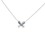 Duo Tone Butterfly Lab Grown Diamond Pendant Necklace by By Angi, lab-grown diamond jeweller in Tsim Sha Tsui Hong Kong | TST HK Fine Jewellery	By Angi 尖沙咀人造鑽石珠寶 - Duo Tone Butterfly Lab Grown Diamond Pendant Necklace 雙色蝴蝶造型實驗室培育鑽石吊墜項鍊 | 香港TST人造鑽石lab diamond首飾 求婚戒指