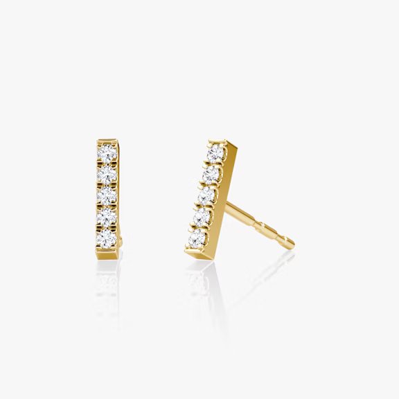 Petite Pavé Bar Stud