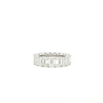 Emerald Eternity Lab Grown Diamond Ring