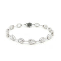 18K White Gold Fancy Shape Pear, Oval, and Princess-Cut Bezel-Set Lab-Grown Diamond Bracelet 

A chic, architectural pattern of bezel-set Pear, Oval, and Princess-Cut Lab-Grown Diamonds, each stone distinctly separated along the bracelet. Timelessly luminous and versatile — perfect for elevating everyday looks or pairing with evening wear.