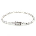 18K White Gold Marquise and Round Cut Lab Grown Diamond Bracelet 

A modern take on the classic tennis bracelet. This 18K White Gold bracelet features marquise and round-cut diamonds in a clean geometric design. The contrast of shapes creates subtle movement and light play.