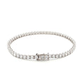 18K White Gold Round-Cut Lab-Grown Diamond Tennis Bracelet 

An endless line of brilliant-cut diamonds set in 18K White Gold. This Lab-Grown Diamond tennis bracelet delivers a seamless flow of sparkle — timeless luxury for any occasion.