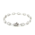 18K White Gold Fancy Shape Pear, Oval, and Princess-Cut Bezel-Set Lab-Grown Diamond Bracelet 

A chic, architectural pattern of bezel-set Pear, Oval, and Princess-Cut Lab-Grown Diamonds, each stone distinctly separated along the bracelet. Timelessly luminous and versatile — perfect for elevating everyday looks or pairing with evening wear.