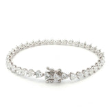 18K White Gold Heart-Cut Lab-Grown Diamond Tennis Bracelet

An endless line of heart-cut diamonds set in 18K White Gold. This Lab-Grown Diamond Tennis Bracelet delivers exceptional brilliance, blending romance with modern luxury for timeless wear.