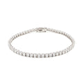 18K White Gold Round-Cut Lab-Grown Diamond Tennis Bracelet 

An endless line of brilliant-cut diamonds set in 18K White Gold. This Lab-Grown Diamond tennis bracelet delivers a seamless flow of sparkle — timeless luxury for any occasion.
