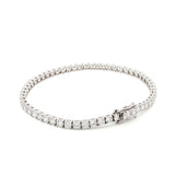 18K White Gold Round-Cut Lab-Grown Diamond Tennis Bracelet 

An endless line of brilliant-cut diamonds set in 18K White Gold. This Lab-Grown Diamond tennis bracelet delivers a seamless flow of sparkle -  timeless luxury for any occasion.