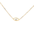 Lab-grown marquise diamond pendant necklace in 18k yellow gold 
