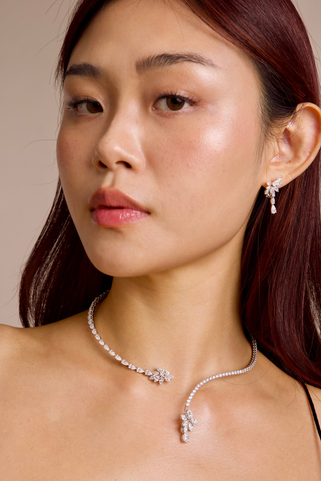 Flower Vine Lab Grown Diamond Necklace