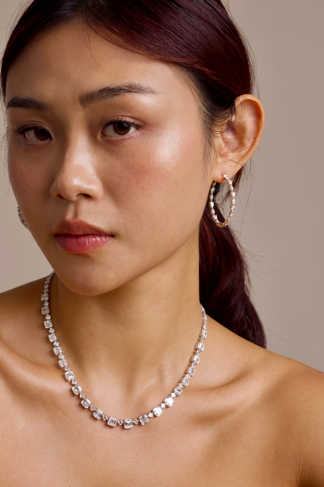 Fancy Duo Shape Lab Grown Diamond Hoop Earrings