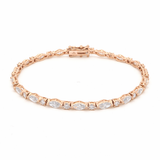 Marquise & Round Lab-Grown Diamond Rose Gold Tennis Bracelet by By Angi, lab-grown diamond jeweller in Tsim Sha Tsui Hong Kong | TST HK Fine Jewellery
By Angi 尖沙咀人造鑽石珠寶 - Marquise & Round Lab Diamond Tennis 手鏈 | 香港TST求婚鑽石首飾