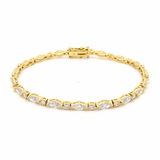 Marquise & Round Lab-Grown Diamond Yellow Gold Tennis Bracelet by By Angi, lab-grown diamond jeweller in Tsim Sha Tsui Hong Kong | TST HK Fine Jewellery
By Angi 尖沙咀人造鑽石珠寶 - Marquise & Round Lab Diamond Tennis 手鏈 | 香港TST求婚鑽石首飾