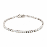 Round Lab-Grown Diamond  White GoldTennis Bracelet 2.40mm by By Angi, lab-grown diamond jeweller in Tsim Sha Tsui Hong Kong | TST HK Fine Jewellery  By Angi 尖沙咀人造鑽石珠寶 - Round Lab Diamond Tennis 手鏈 2.40mm | 香港TST求婚鑽石首飾