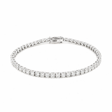 Round Lab-Grown Diamond White Gold Tennis Bracelet 2.90mm by By Angi, lab-grown diamond jeweller in Tsim Sha Tsui Hong Kong | TST HK Fine Jewellery By Angi 尖沙咀人造鑽石珠寶 - Round Lab Diamond Tennis 手鏈 2.90mm | 香港TST求婚鑽石首飾