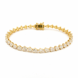 Heart Lab-Grown Diamond Yellow Gold Tennis Bracelet by By Angi, lab-grown diamond jeweller in Tsim Sha Tsui Hong Kong | TST HK Fine Jewellery
By Angi 尖沙咀人造鑽石珠寶 - Heart Lab Diamond Tennis 手鏈 | 香港TST求婚鑽石首飾