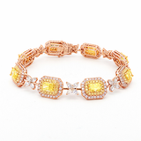 Luxury diamond bracelet with yellow and white diamonds in Hong Kong | HK in Tsim Sha Tsui | TST
香港高級鑽石手鏈配黃鑽 |香港喺尖沙咀 | TST