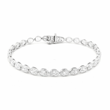 East to West Oval Bezel Lab Grown Diamond Bracelet - Lab Grown Diamond bracelet - By Angi Showroom in Hong Kong TST/Tsim Sha Tsui 
- 鑽石手鏈 培育鑽石 - By Angi 香港尖沙咀展示店