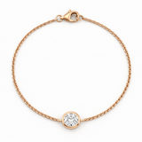 Round Bezel Lab Grown Diamond Chain Bracelet with Rose Gold by By Angi, lab-grown diamond jeweller in Tsim Sha Tsui Hong Kong | TST HK Fine Jewellery
By Angi 尖沙咀人造鑽石珠寶 - Round Bezel Lab Grown Diamond Chain Bracelet 圓形包邊實驗室培育鑽石鏈手鍊玫瑰金 | 香港TST人造鑽石lab diamond首飾 求婚戒指