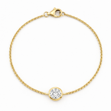 Round Bezel Lab Grown Diamond Chain Bracelet with Yellow Gold by By Angi, lab-grown diamond jeweller in Tsim Sha Tsui Hong Kong | TST HK Fine Jewellery
By Angi 尖沙咀人造鑽石珠寶 - Round Bezel Lab Grown Diamond Chain Bracelet 圓形包邊實驗室培育鑽石鏈手鍊黃金 | 香港TST人造鑽石lab diamond首飾 求婚戒指