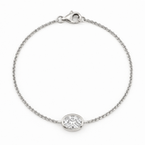 Oval Bezel Lab Grown Diamond Chain Bracelet with White Gold by By Angi, lab-grown diamond jeweller in Tsim Sha Tsui Hong Kong | TST HK Fine Jewellery
By Angi 尖沙咀人造鑽石珠寶 - Oval Bezel Lab Grown Diamond Chain Bracelet 橢圓形包邊實驗室培育鑽石鏈手鍊白金 | 香港TST人造鑽石lab diamond首飾 求婚戒指