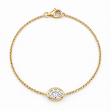 Oval Bezel Lab Grown Diamond Chain Bracelet with Yellow Gold by By Angi, lab-grown diamond jeweller in Tsim Sha Tsui Hong Kong | TST HK Fine Jewellery
By Angi 尖沙咀人造鑽石珠寶 - Oval Bezel Lab Grown Diamond Chain Bracelet 橢圓形包邊實驗室培育鑽石鏈手鍊黃金 | 香港TST人造鑽石lab diamond首飾 求婚戒指