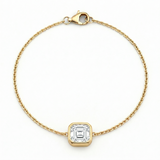 Asscher Bezel Lab Grown Diamond