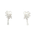 Marquise and pear lab grown diamond earring