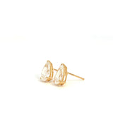 Pear Lab Grown Diamond Stud