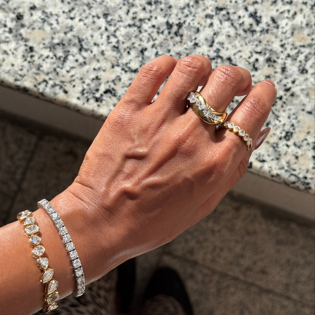 Gold Ring with Fancy Shape