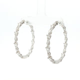 Fancy Duo Shape Lab Grown Diamond Hoop Earrings - Lab Grown Diamond earrings - By Angi Showroom in Hong Kong TST/Tsim Sha Tsui 
- 鑽石耳環 - 培育鑽石  - By Angi 香港尖沙咀展示店