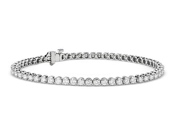 Diamond Tennis Bracelet In 18k White Gold (3 Ct. Tw.)