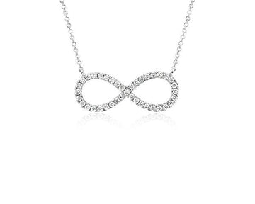 Diamond Infinity Necklace In 14k White Gold (1/2 Ct. Tw.) 4.7 star rating 31 Reviews