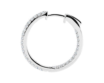 Lab Grown Diamond Eternity Hoop Earrings