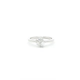 Cluster Ring in 10K White Gold - Lab Grown Diamond Ring in Hong Kong - Pink Ring