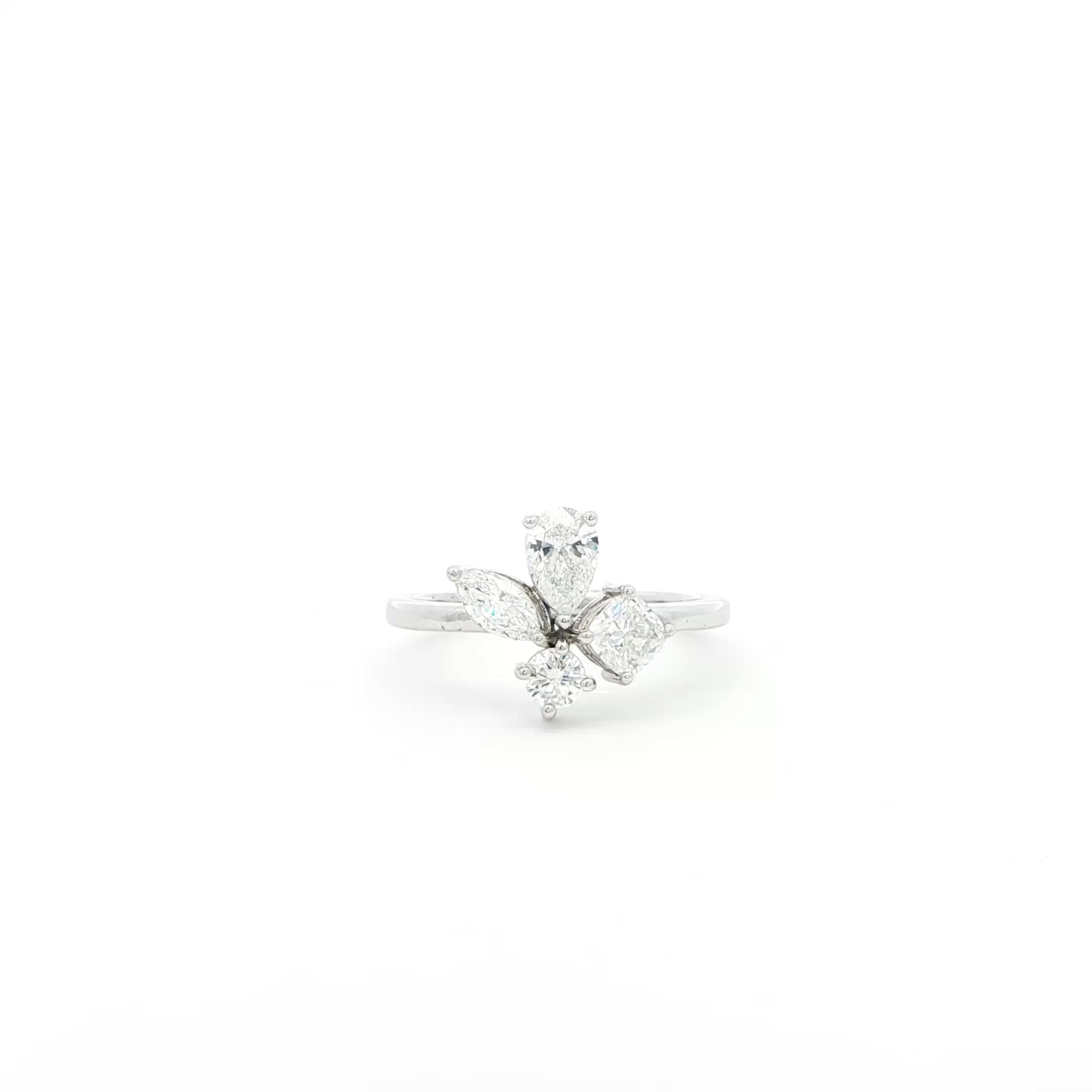 Marquise, Pear, Cushion & Round Cluster Lab Grown Diamond Ring