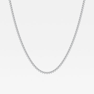 näas 7 ctw Round Lab Grown Diamond Three-Prong Tennis Necklace