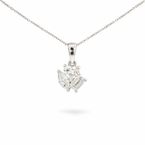 Heart, Marquise & Emerald Cluster Lab Grown Diamond Pendant by By Angi, lab-grown diamond jeweller in Tsim Sha Tsui Hong Kong | TST HK Fine Jewellery By Angi 尖沙咀人造鑽石珠寶 -Heart, Marquise & Emerald Cluster Lab Grown Diamond Pendant | 香港TST求婚鑽石首飾
