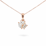 Heart, Marquise & Emerald Cluster Lab Grown Diamond Pendant by By Angi, lab-grown diamond jeweller in Tsim Sha Tsui Hong Kong | TST HK Fine Jewellery By Angi 尖沙咀人造鑽石珠寶 -Heart, Marquise & Emerald Cluster Lab Grown Diamond Pendant | 香港TST求婚鑽石首飾