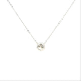 Solitaire Round Bezel Lab Grown Diamond Pendant