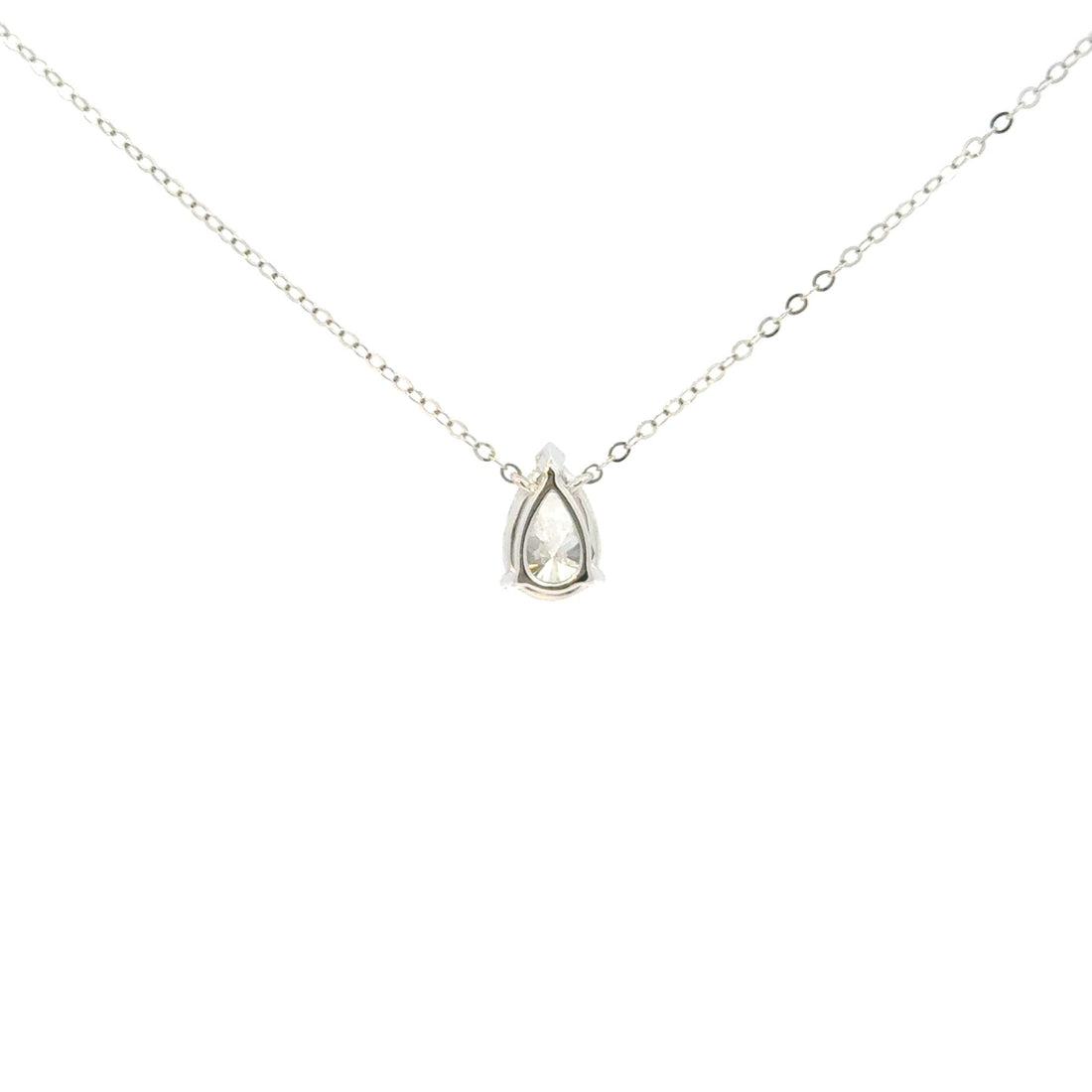 Solitaire Pear Lab Grown Diamond Pendant