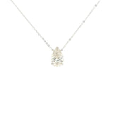 3ct Solitaire Pear Lab Grown Diamond Pendant
