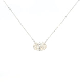 Solitaire East West Oval Lab Grown Diamond Pendant