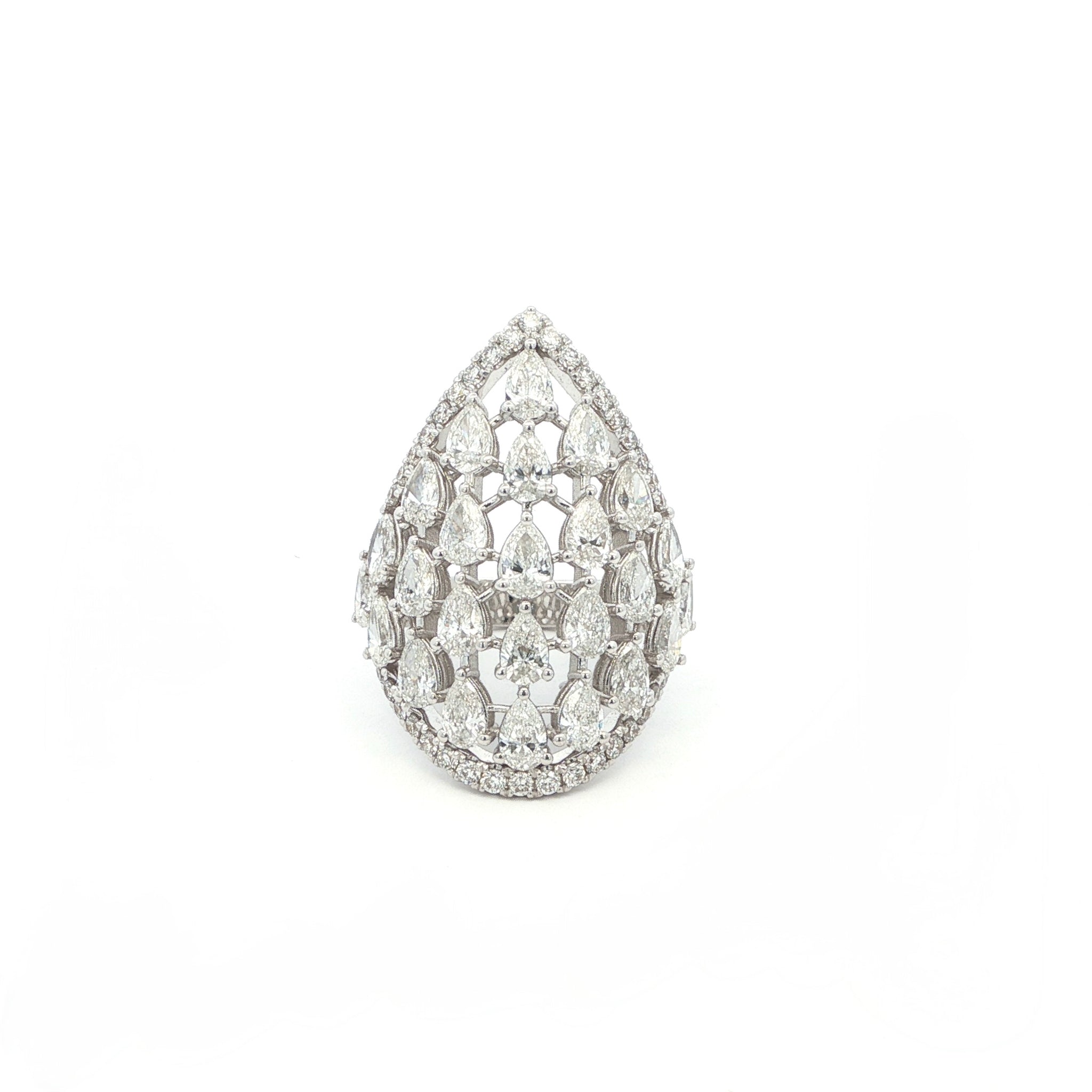 Teardrop Pear Lab Grown Diamond Ring