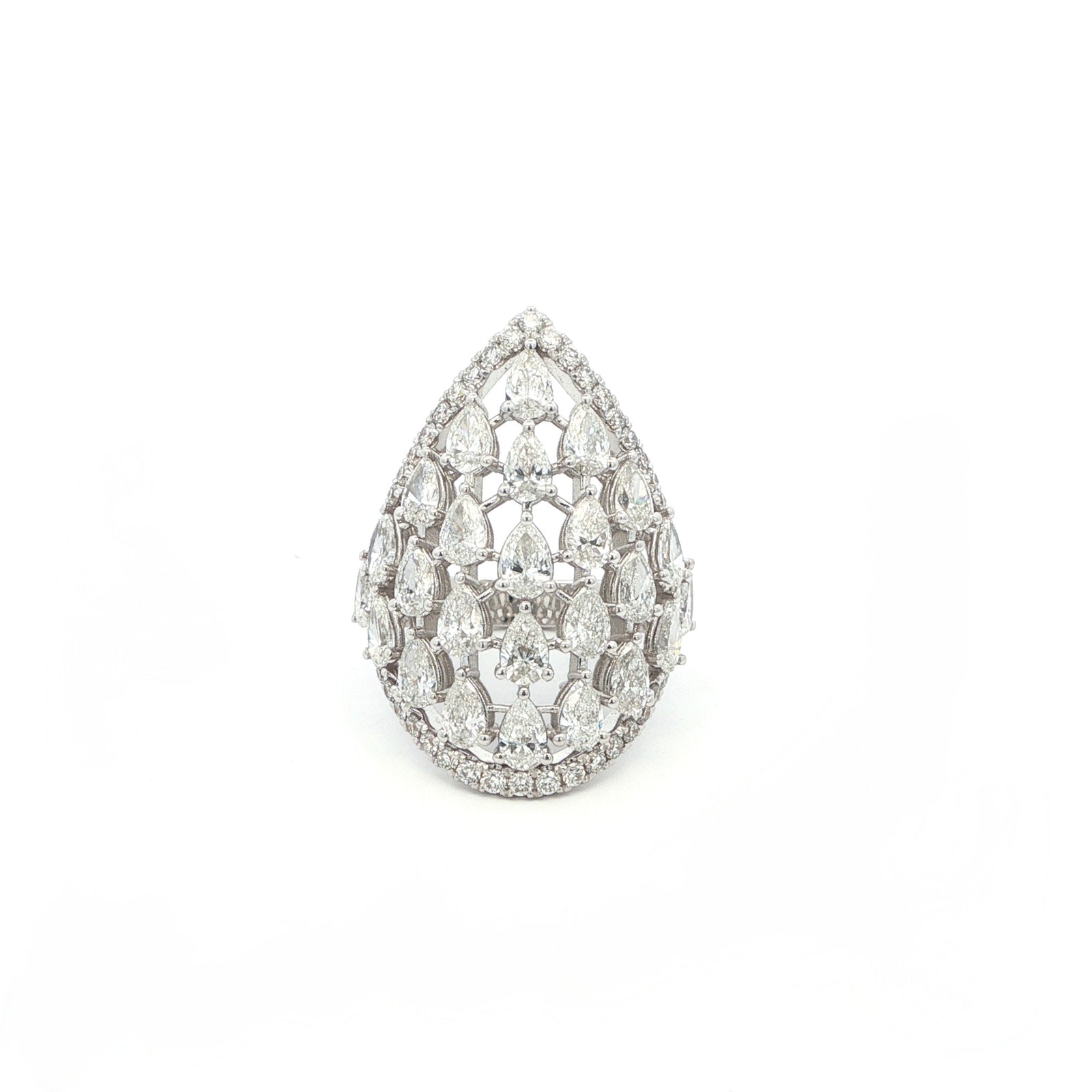 Teardrop Pear Lab Grown Diamond Ring
