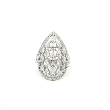 Teardrop Pear Lab Grown Diamond Ring