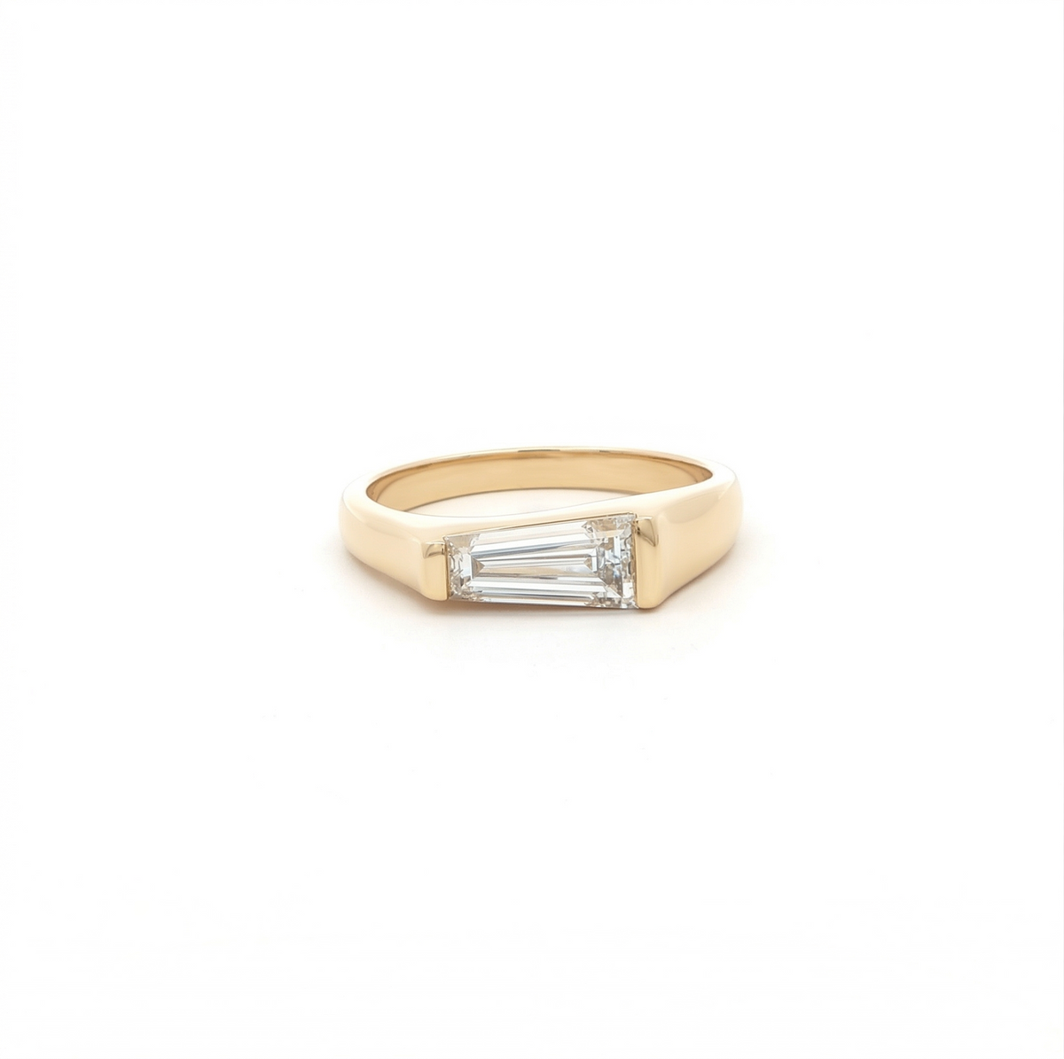 East-West Tapered Baguette Lab Grown Diamond Ring